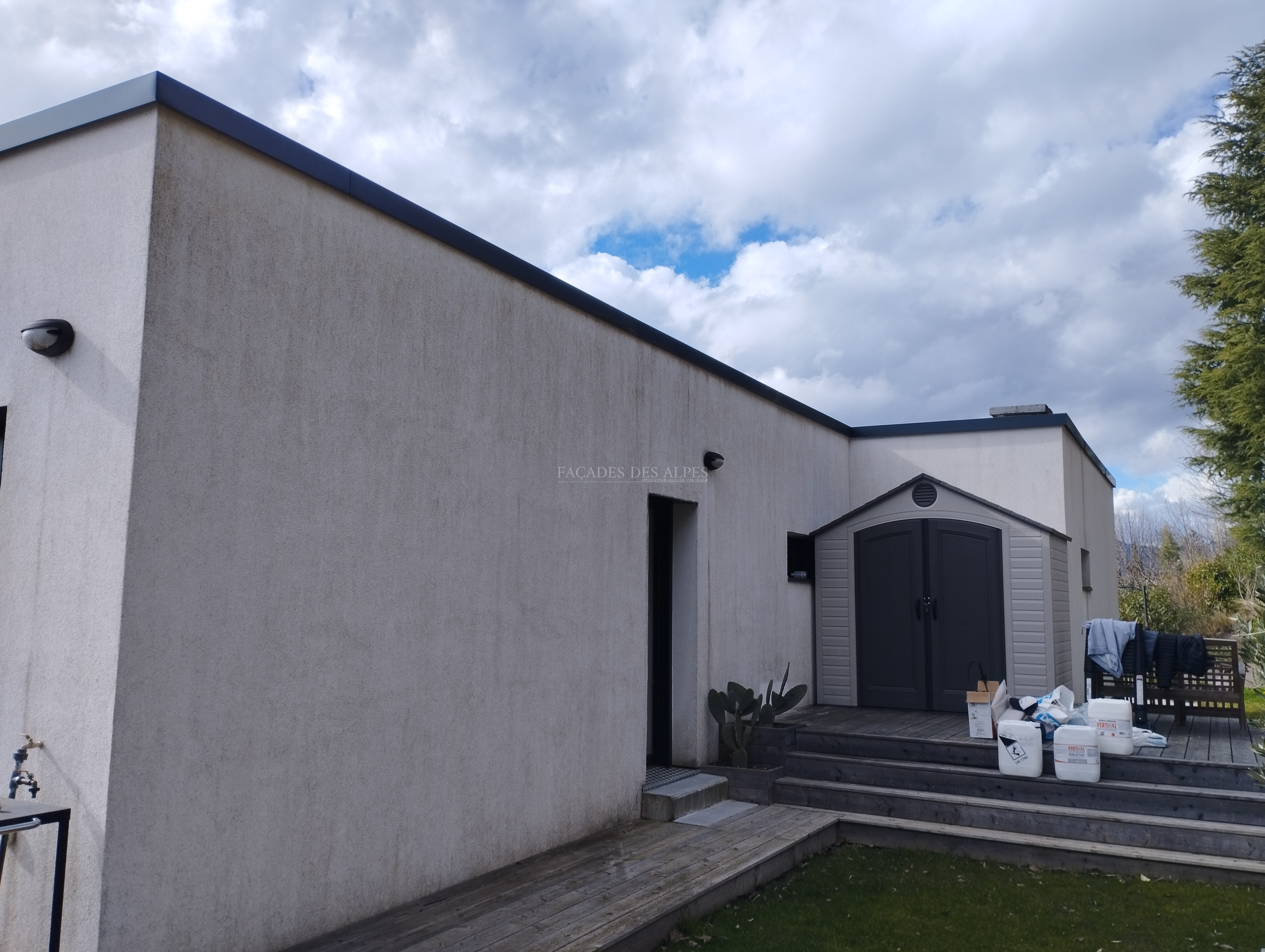 Nettoyage de façade d'une maison à Crolles, 38140, Isère