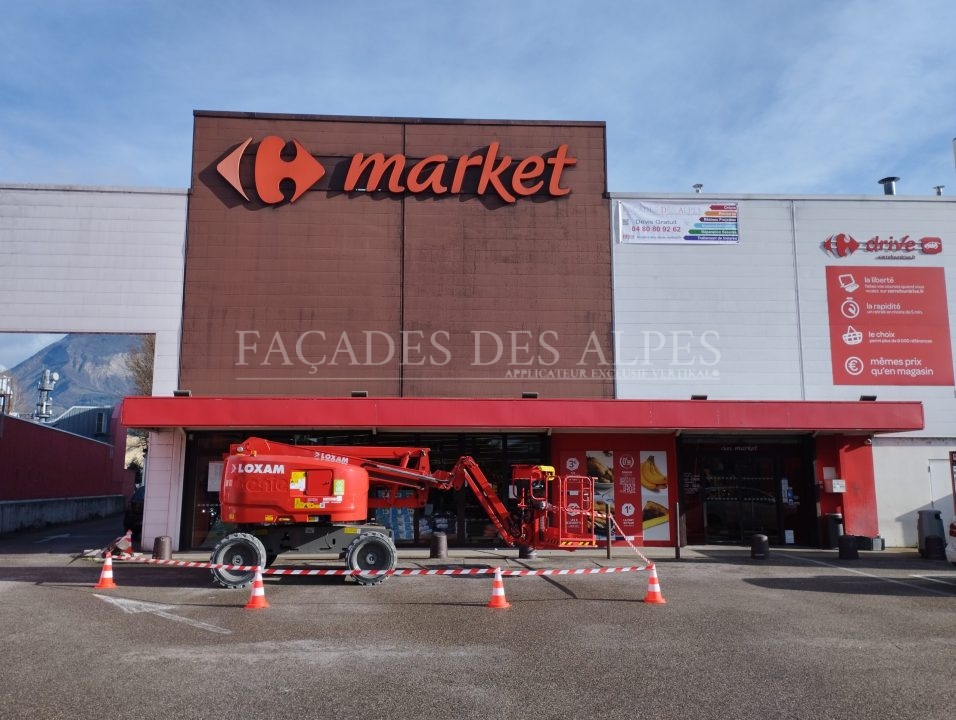 Rénovation Carrefour Market à Saint-Martin-d'Hères